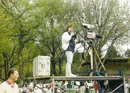 Camera person at Riverside park