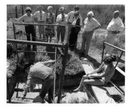 Board members at archaeological site: Archaeology field school 230-231