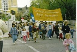 Kamloops unemployed action committee participating in peace walk