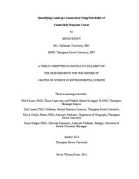 Quantifying landscape connectivity using probability of connectivity response curves