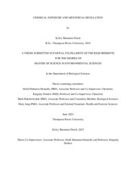Chemical exposure and menstrual regulation