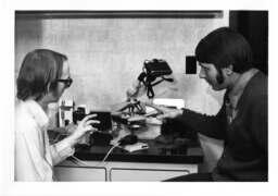 Camera attached to microscope