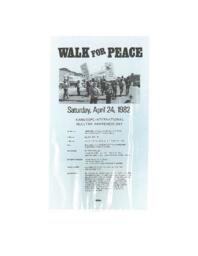 Walk for peace 1982
