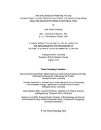 The influence of tree traits and storm event characteristics on stemflow production from isolated deciduous trees in an urban park