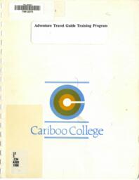 Adventure travel guide training program: A New program proposal presented by Tourism and Recreation Management Department