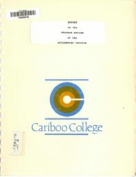 Report on the program review of the accounting program