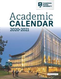 Thompson Rivers University Calendar 2020-2021 (September edition)