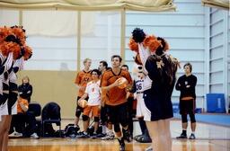 Volleyball Players on Court