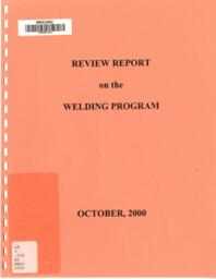 Review report on the welding program