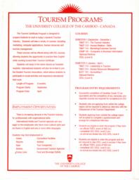 Tourism programs: The University College of the Cariboo - Canada
