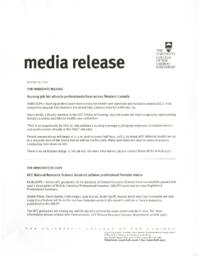 January 23rd Media Releases