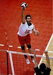 Volleyball Action Shot