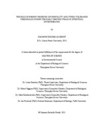 The role of energy reserves on mortality and stress-tolerance thresholds during the early benthic phase in intertidal invertebrates