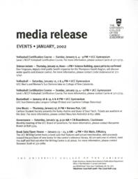 Events - January 2002
