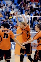 Volleyball Action Shot