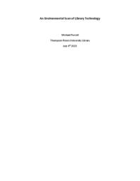 An environmental scan of library technology