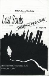 Lost Souls and Missing Persons theatre program