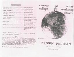 Brown Pelican by George Sklar theatre program