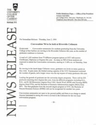Convocation '94 to be held at Riverside Coliseum