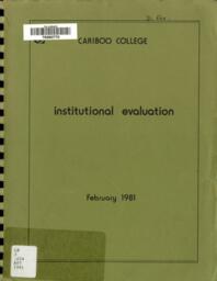 Cariboo College institutional evaluation