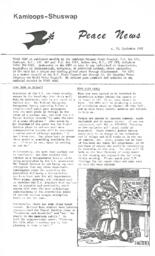 Kamloops-Shuswap peace news #18