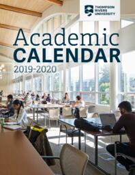 Thompson Rivers University Calendar 2019-2020 (April edition)