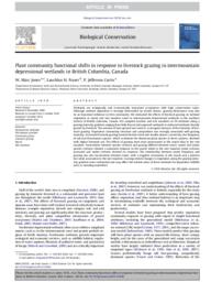 Plant community functional shifts in response to livestock grazing in intermountain depressional wetlands in British Columbia, Canada