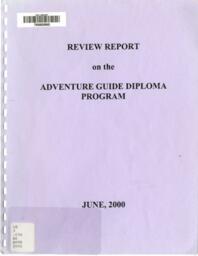Review report on the adventure guide diploma program
