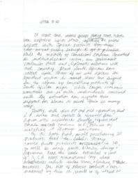 Letter to editor about apartheid in South Africa