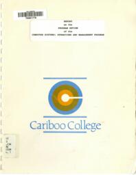 Report on the program review of the computer systems: Operations and management program