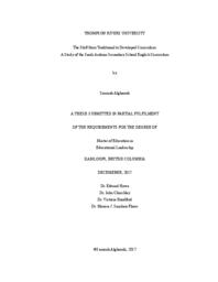 The shift from traditional to developed curriculum: A study of the Saudi Arabian secondary school English curriculum