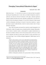 Emerging transcultural education in Japan