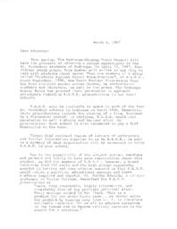 Letter to schools offering presentation from Students Against Global Extermination, the Youth Disarmament Tour (Draft)