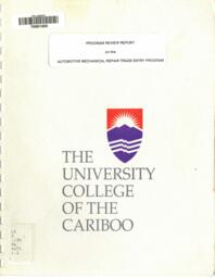 Program review report on the automotive mechanical repair trade entry program