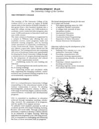 Development plan: The University College of the Cariboo