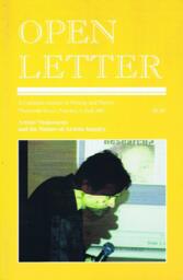 Open letter: A Canadian journal of writing and theory: Artists' statements and the nature of artistic inquiry thirteenth series, Number 4, Fall 2017