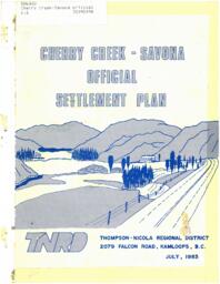 Cherry Creek-Savona official settlement plan