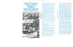 The Soviet peace movement