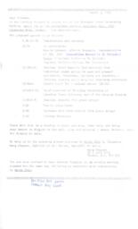 Agenda for the Okanagan Peace Networking meeting (1986)