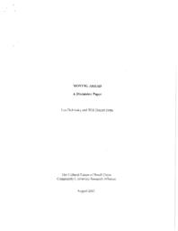 Moving ahead: A discussion paper