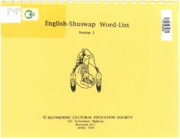 English - Shuswap Word - List: Version 2