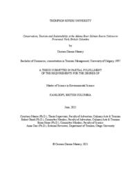 Conservation, tourism and sustainability at the Adams River salmon run in Tsútswecw Provincial Park, British Columbia