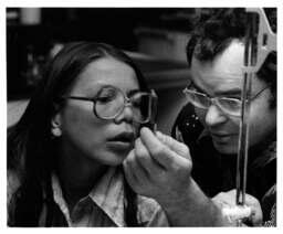 Ed Baron and student