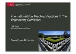 Internationalizing Teaching Practices in The Engineering Curriculum