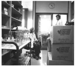Biology storage and prep area