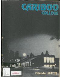 Cariboo College calendar 1977-1978