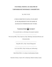 Cultural change: An analysis of Taiwanese hot beverage consumption
