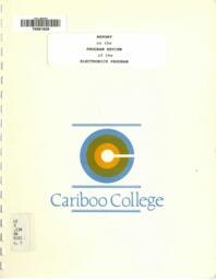 Report on the program review of the electronics program