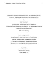 Indigenous women with heart failure in the Interior of British Columbia: Implications for health care system change
