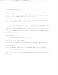 Some suggested activities
